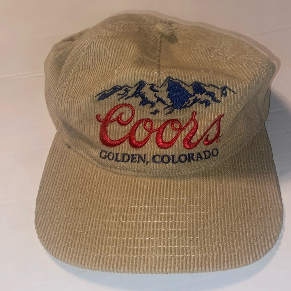 Coors corduroy baseball cap